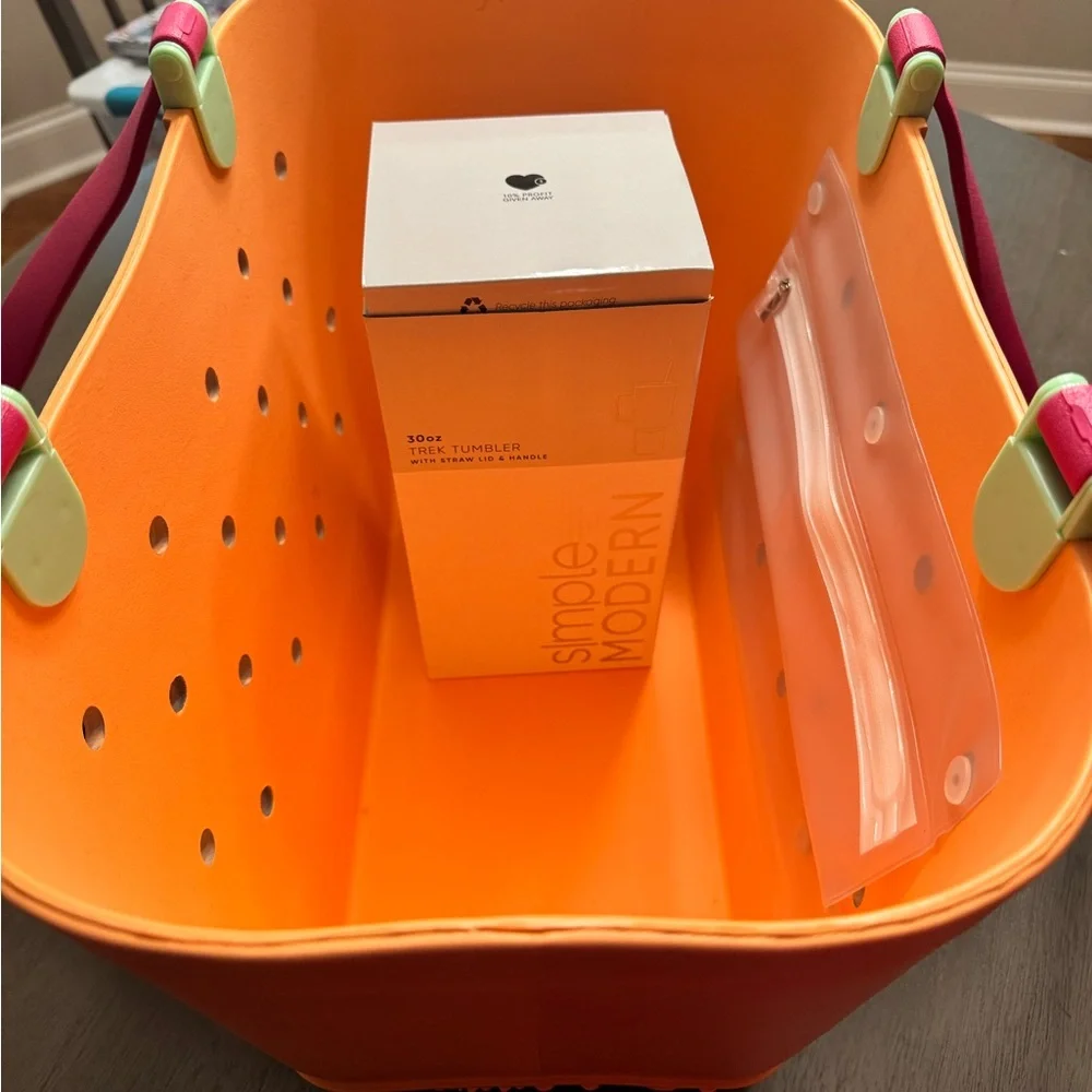 Orange and Pink Tote Bag - Picture 5 of 5